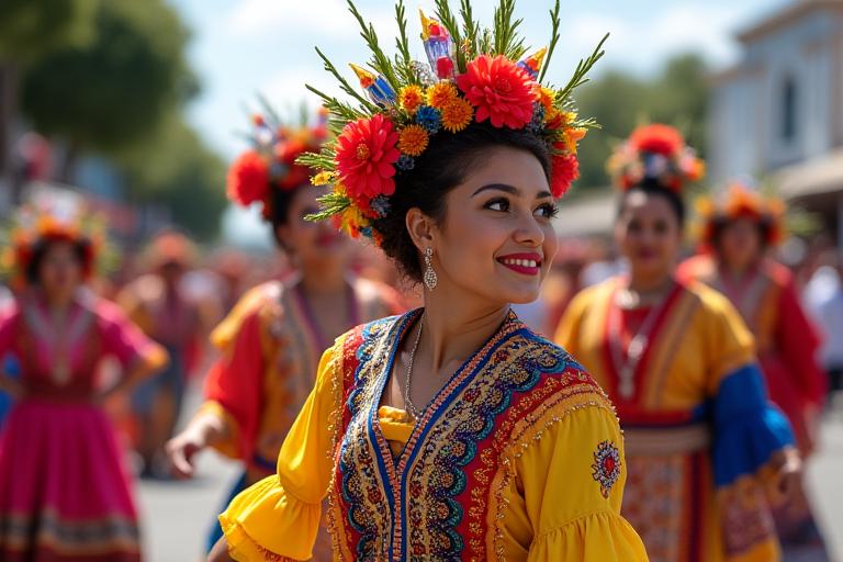 Disfraces culturales para festivales en Colombia